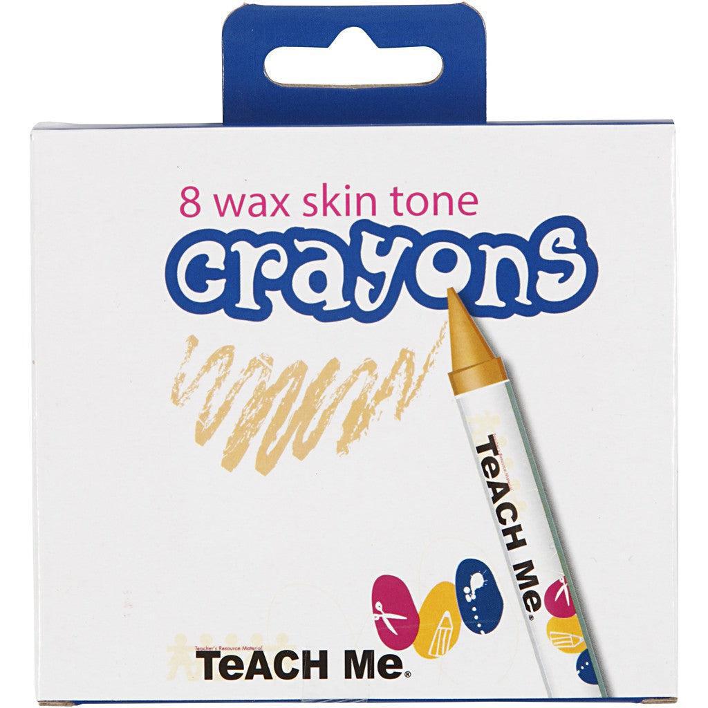 Teach Me Wax Crayons - Skin Colours 8 Pieces