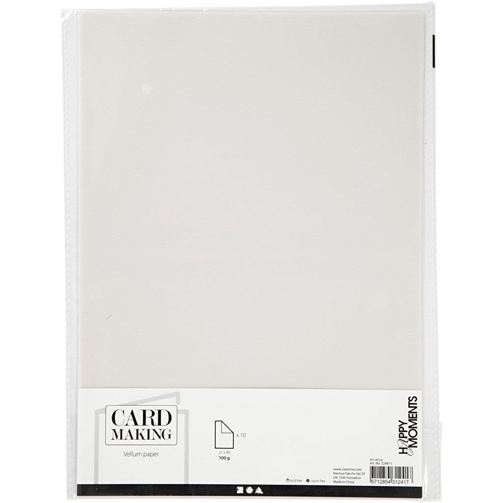 Vellum paper - A4 - White - 10 Sheets