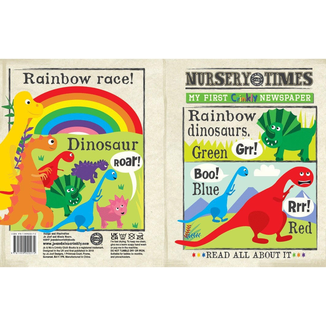 Nursery Times Crinkly Newspaper - A Day With Dinosaurs