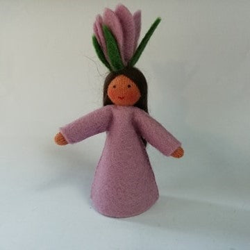 Crocus Doll with Flower in Hand