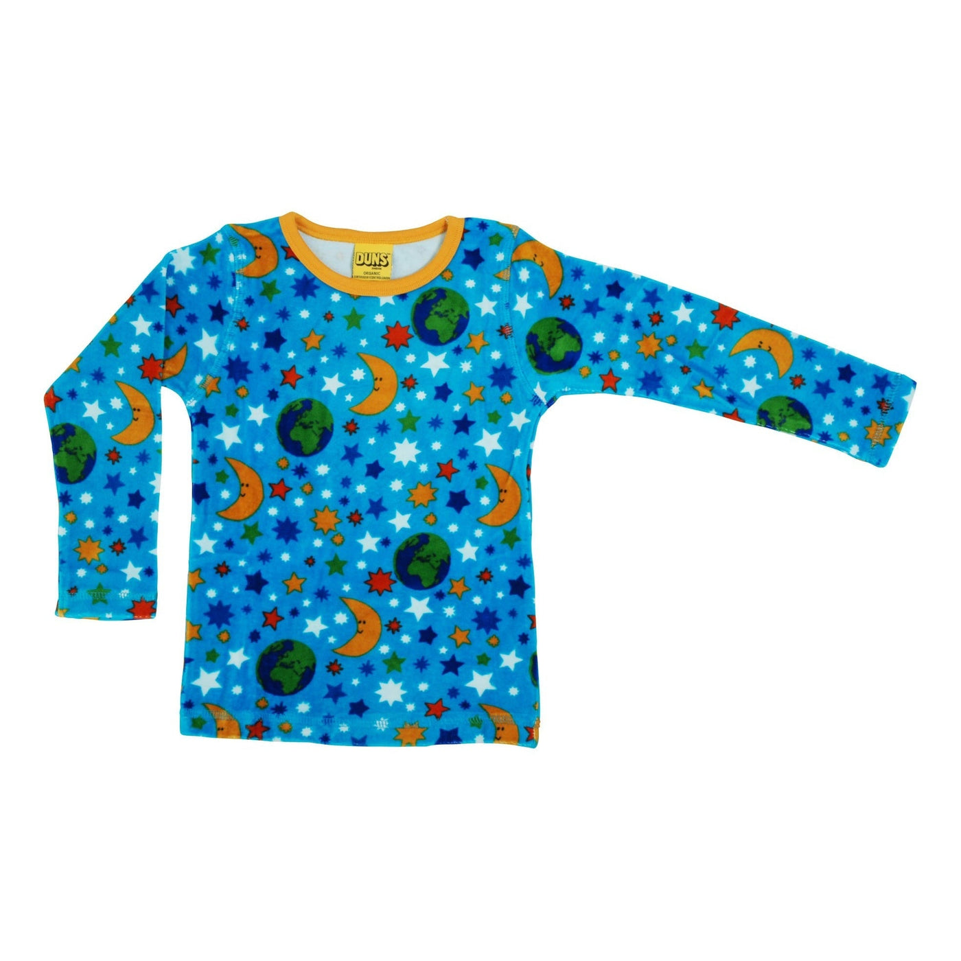 DUNS Long Sleeve Velour Top - Mother Earth Blue Atoll