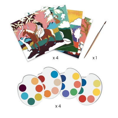 Djeco Design - Painting Activity Set Inspired by - Polynesia