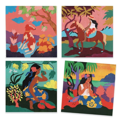 Djeco Design - Painting Activity Set Inspired by - Polynesia