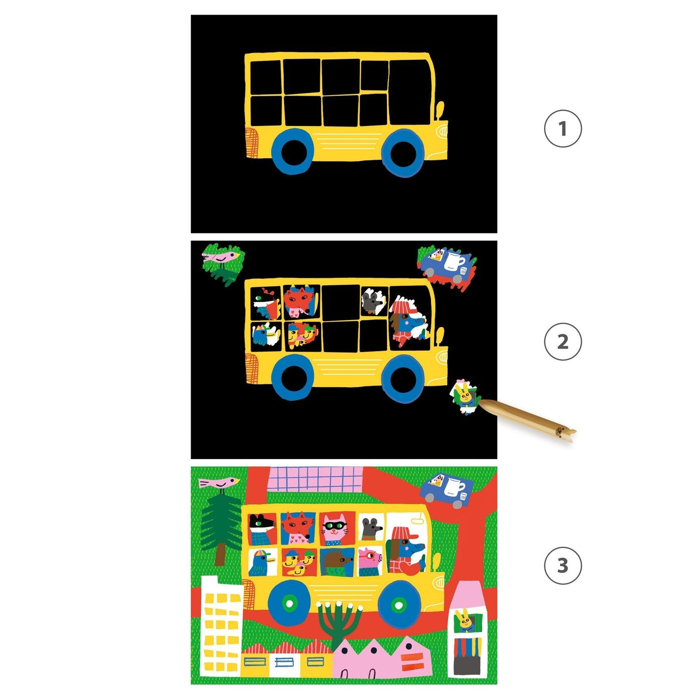 Learning About Vehicles - Small Gifts For Little Ones - Scratch Cards