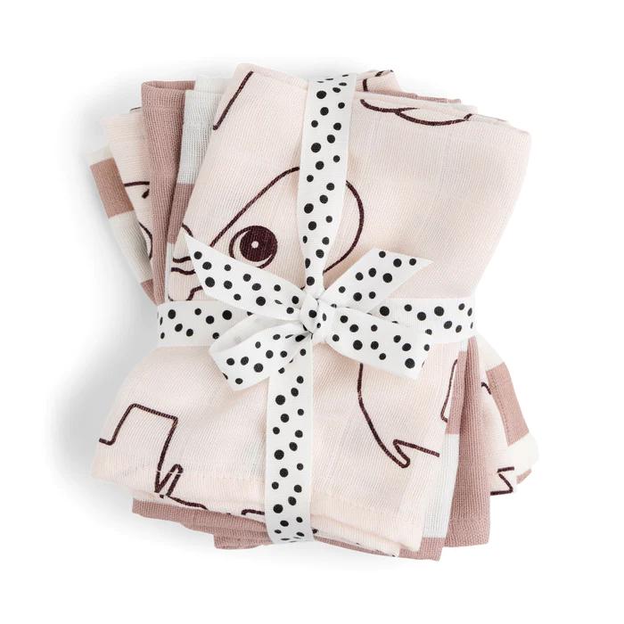 Cloth Wipes GOTS Cotton 5 Pack -Deer Friends - Powder-Reusable Wipes-Done By Deer-Yes Bebe