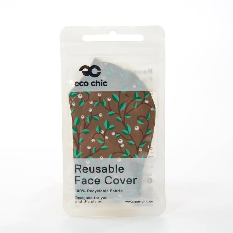 Brown Berry Trail Reusable Face Cover