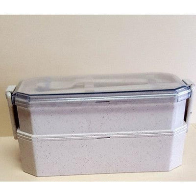 Wheat Fibre Bento Lunchbox & Utensils - Green