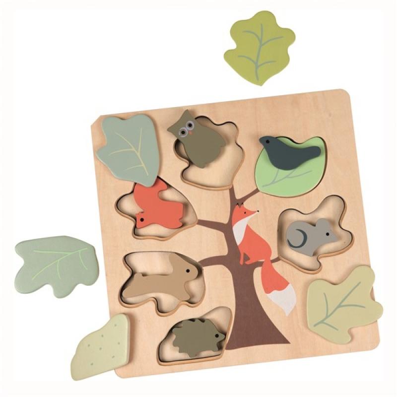 Fox Wooden Puzzle-Puzzles-Egmont Toys-Yes Bebe