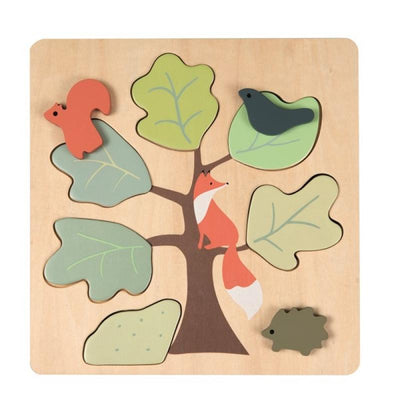 Fox Wooden Puzzle-Puzzles-Egmont Toys-Yes Bebe