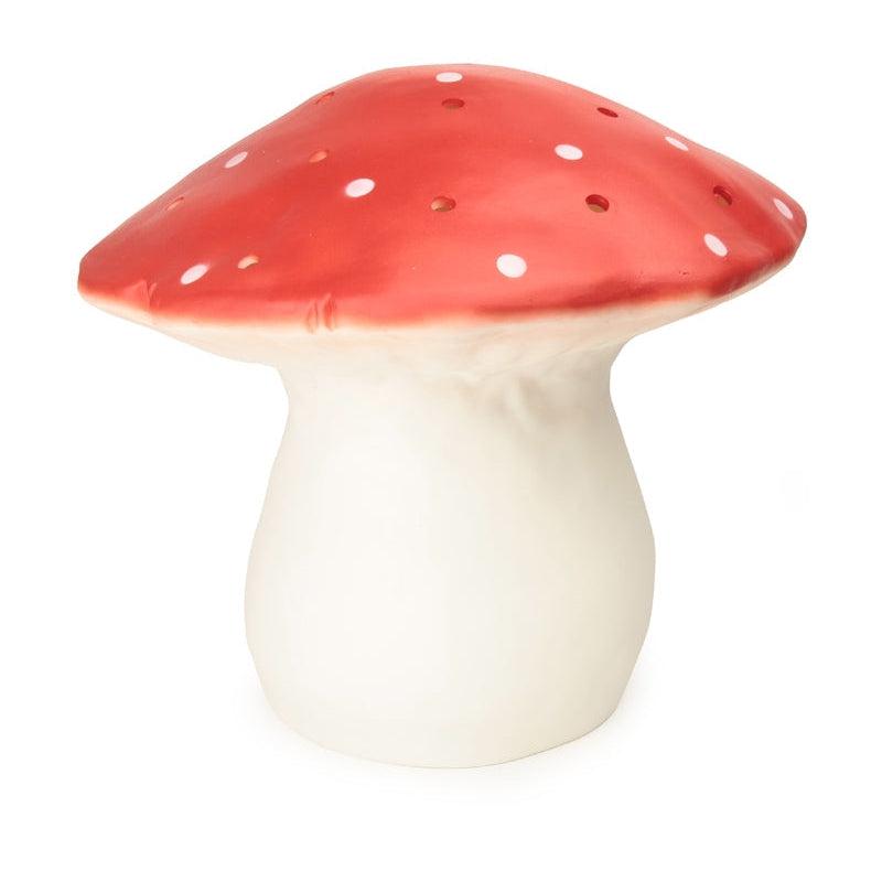 Heico Large Lamp - Mushroom Red