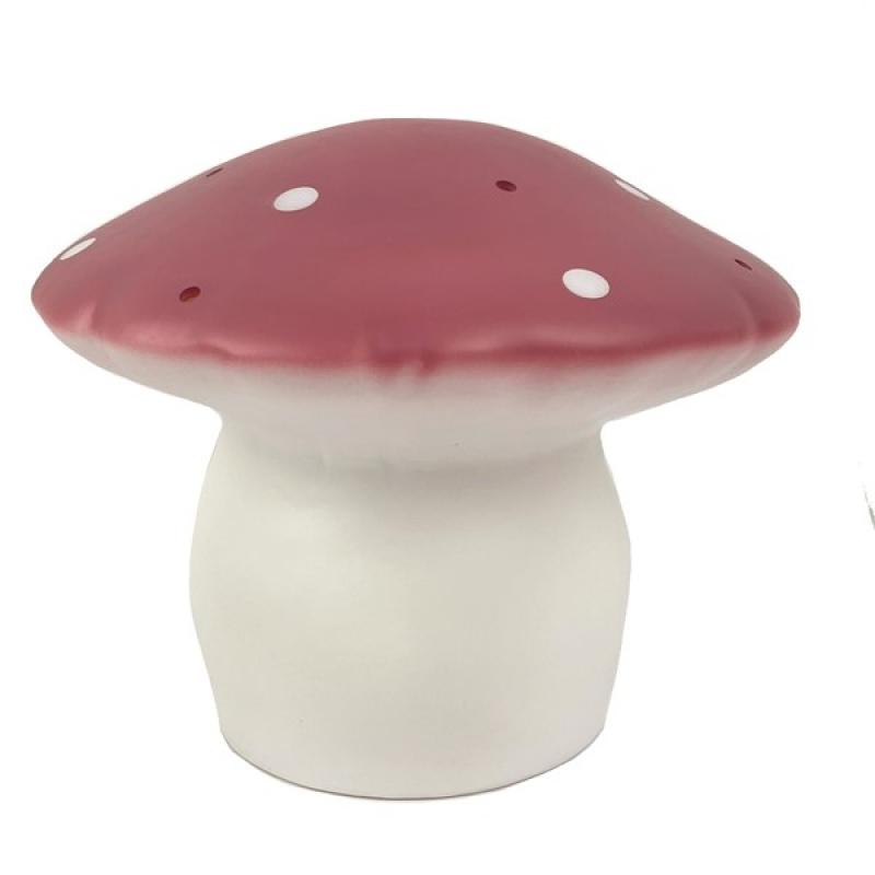 Heico Medium Night Light Lamp - Raspberry Mushroom