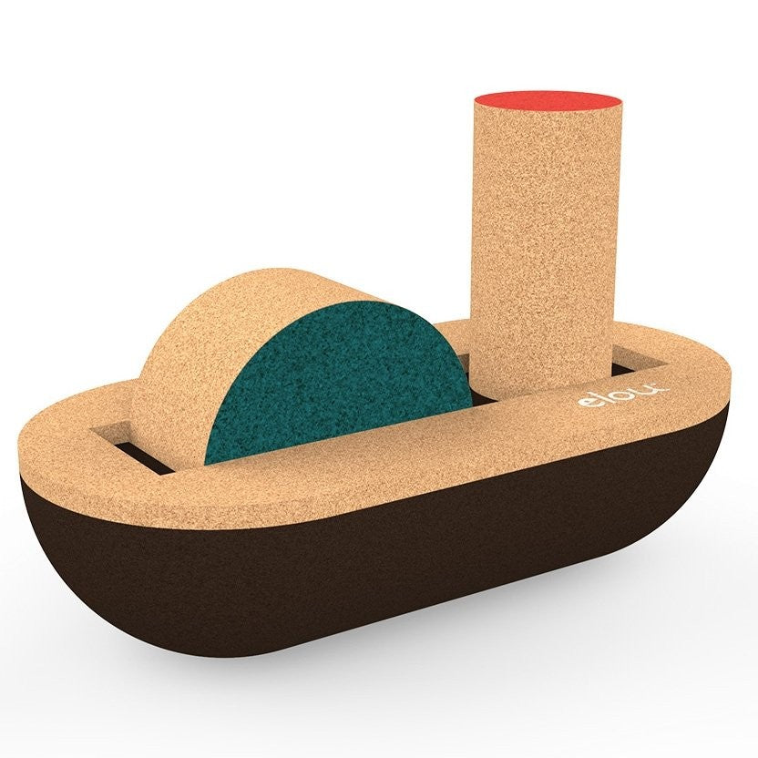 Elou Tanker Boat Bath & Water Toy - Cork Toys Made in Portugal