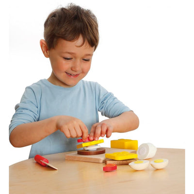 Erzi Cutting Set for Sandwiches - Wooden Play Food