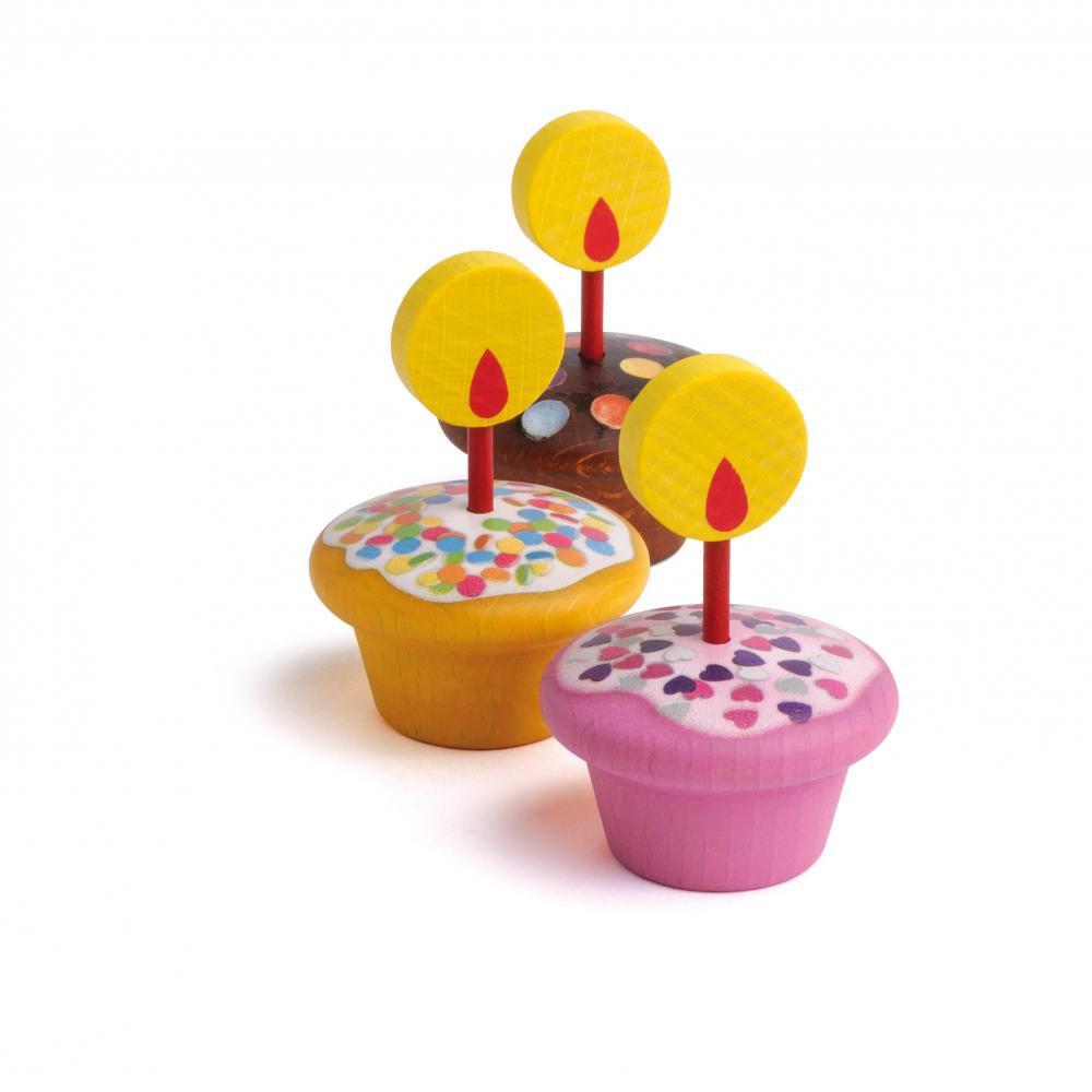 Erzi Birthday Muffins - Wooden Play Food