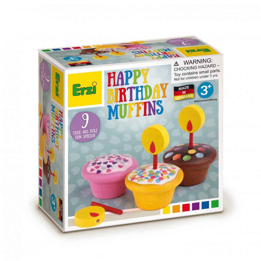 Erzi Birthday Muffins - Wooden Play Food