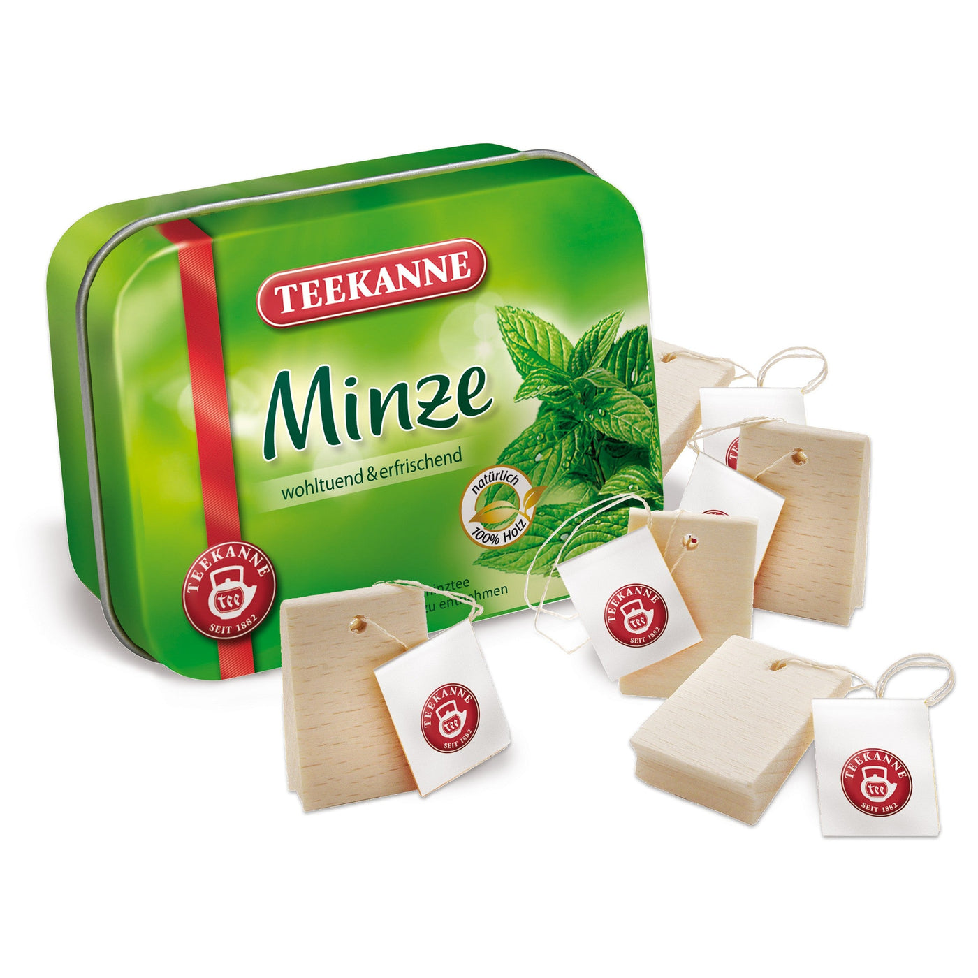 Erzi Mint Teabags in Tin - Wooden Play Food