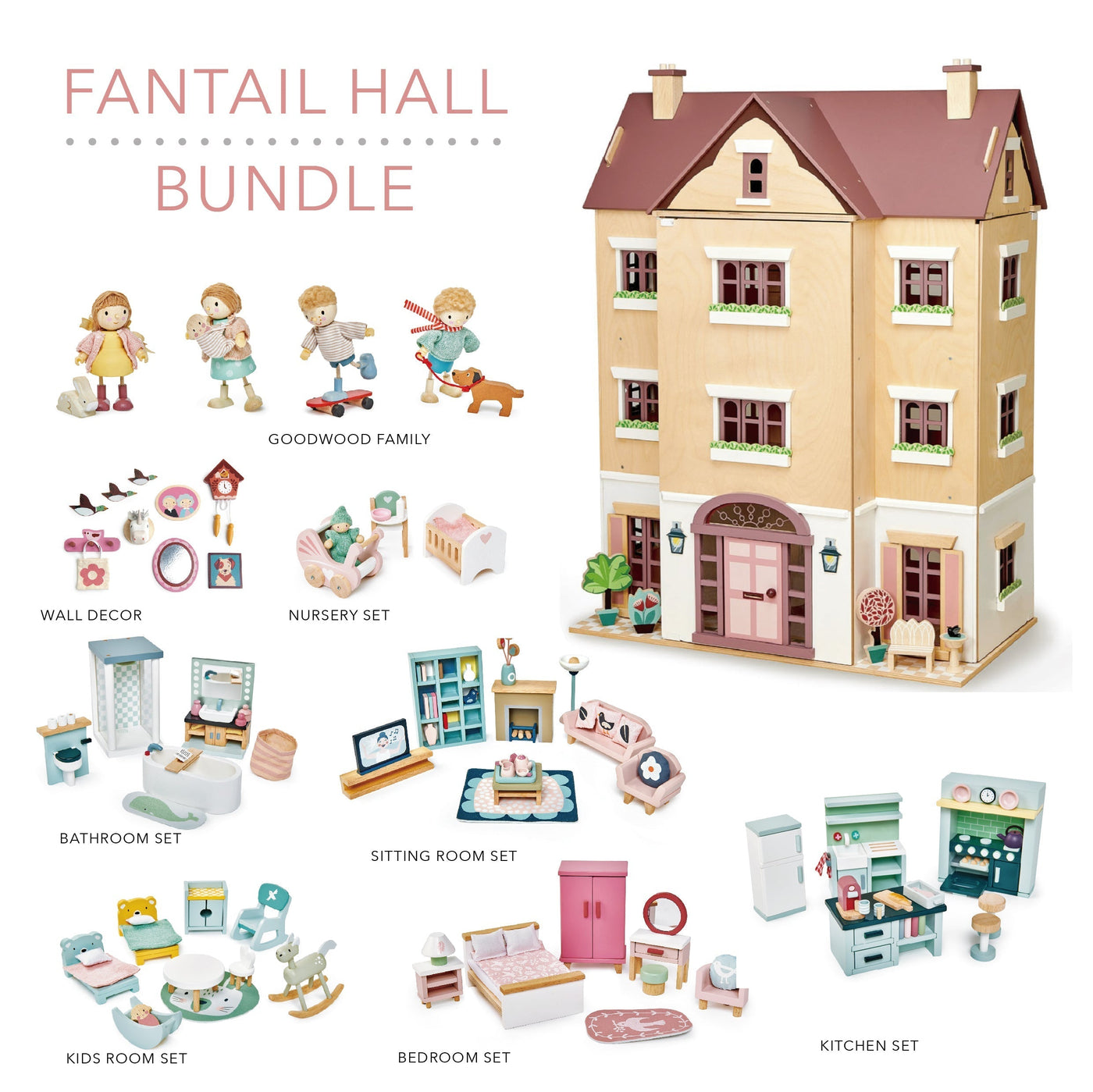 Fantail Hall Dollhouse Bundle