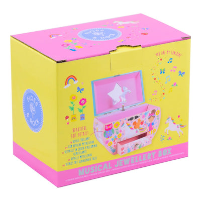 Musical Jewellery Box Oval Shape - Rainbow Fairy