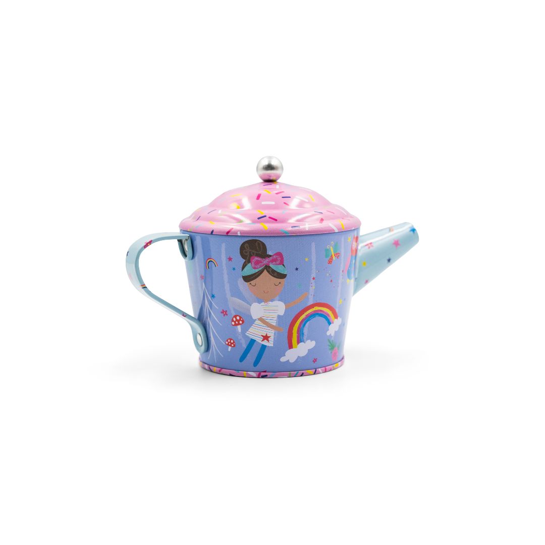 Tin Tea Set 7 Piece - Rainbow Fairy