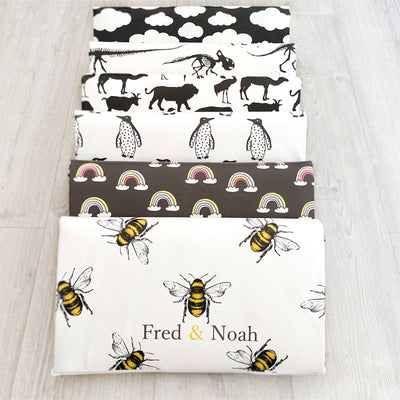 Bee Print Changing Mat ( All Sizes)-Changing Mats-Fred & Noah-Yes Bebe