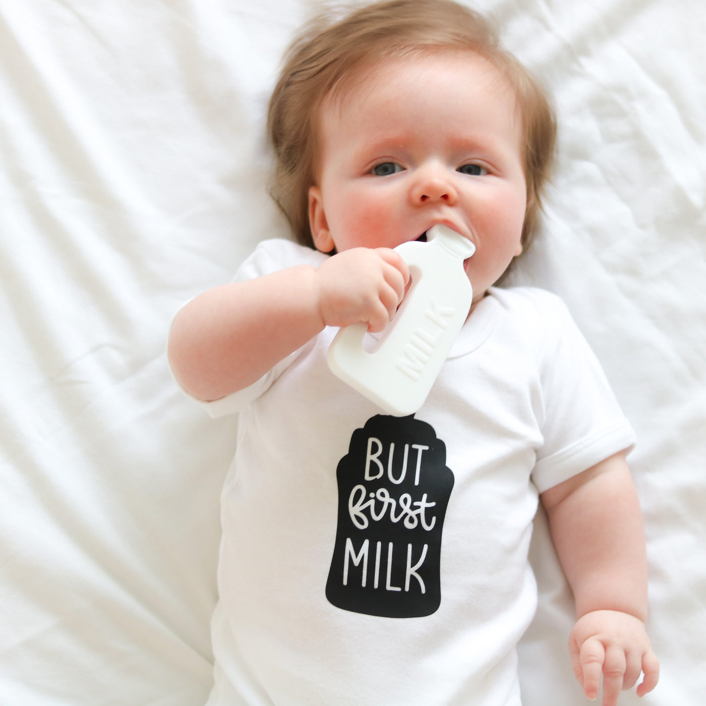 But First Milk Baby Vest-Fred & Noah-Yes Bebe