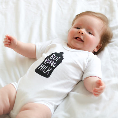 But First Milk Baby Vest-Fred & Noah-Yes Bebe