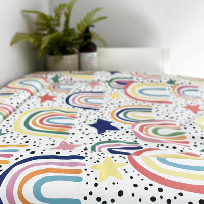 Dotty Rainbow Print Changing Mat ( All Sizes)-Fred & Noah-Yes Bebe