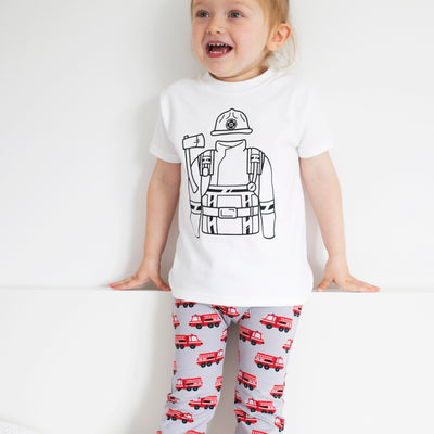 Fire Engine Leggings-Fred & Noah-Yes Bebe