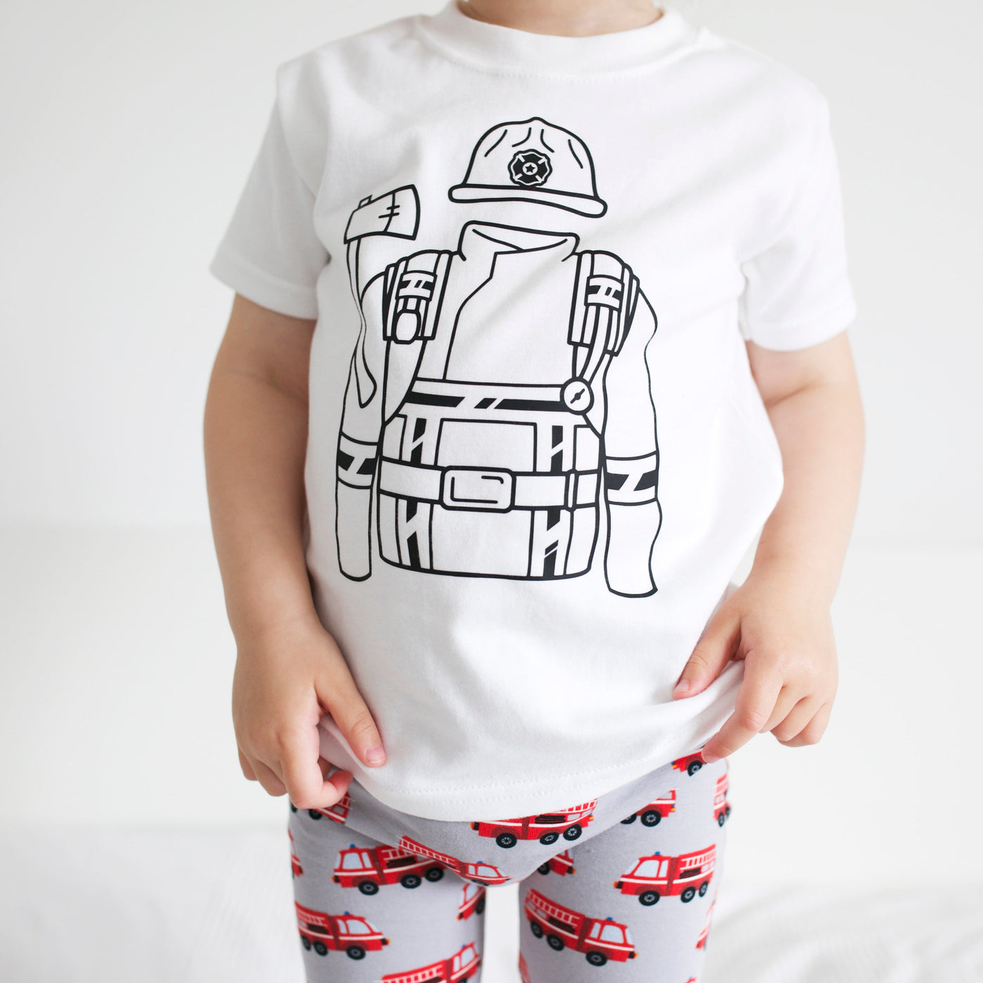 Fire Engine Leggings-Fred & Noah-Yes Bebe