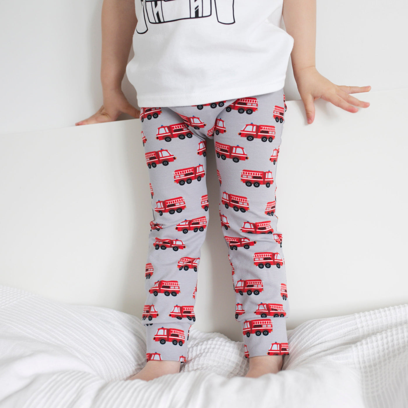 Fire Engine Leggings-Fred & Noah-Yes Bebe