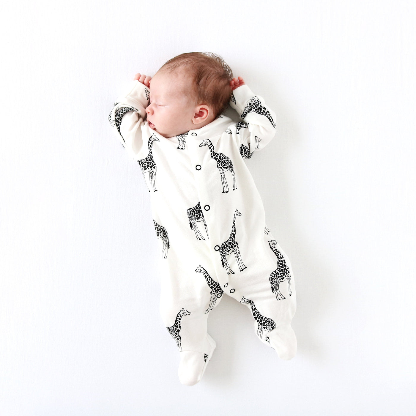 Giraffe Cotton Sleepsuit-Fred & Noah-Yes Bebe