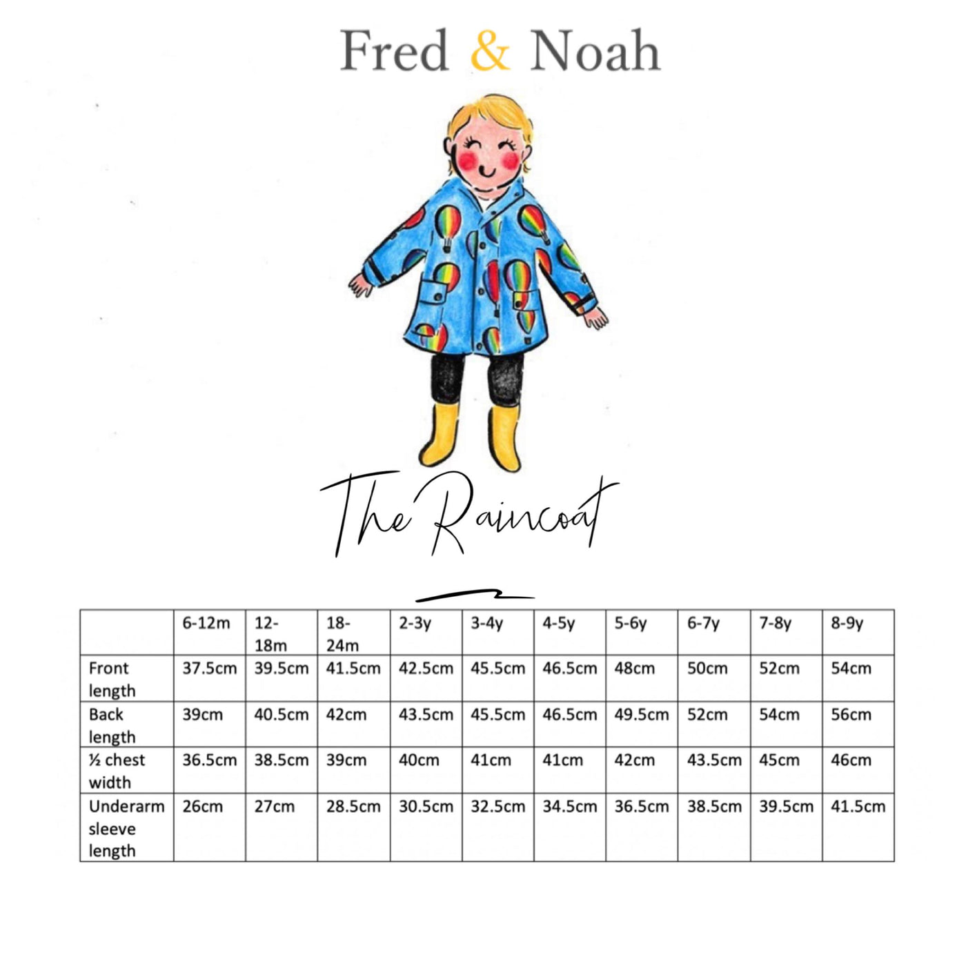 Hot Air Balloon Raincoat 0-9 Years-Fred & Noah-Yes Bebe