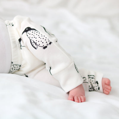 Milk Penguin Baby Leggings-Fred & Noah-Yes Bebe