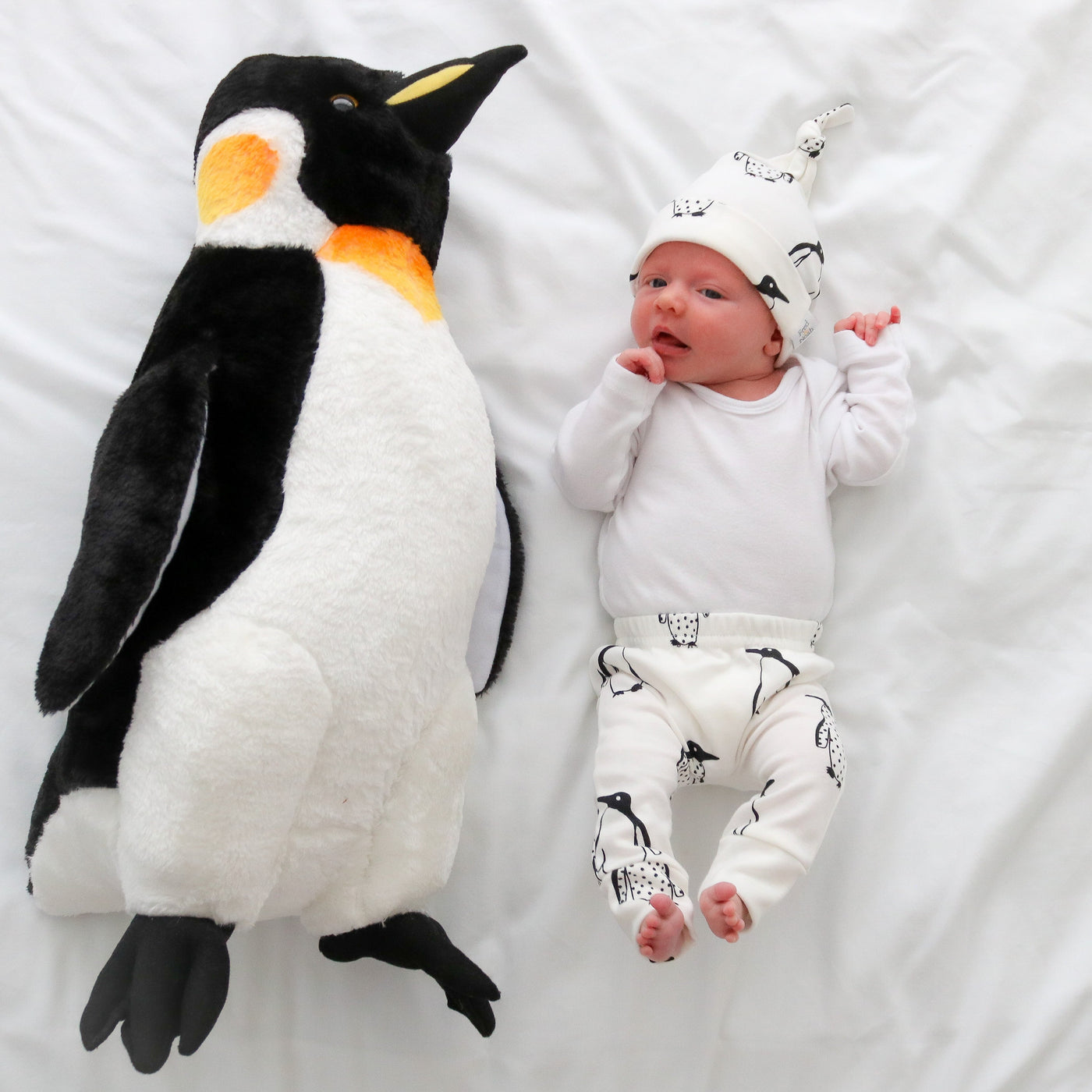 Milk Penguin Baby Leggings-Fred & Noah-Yes Bebe