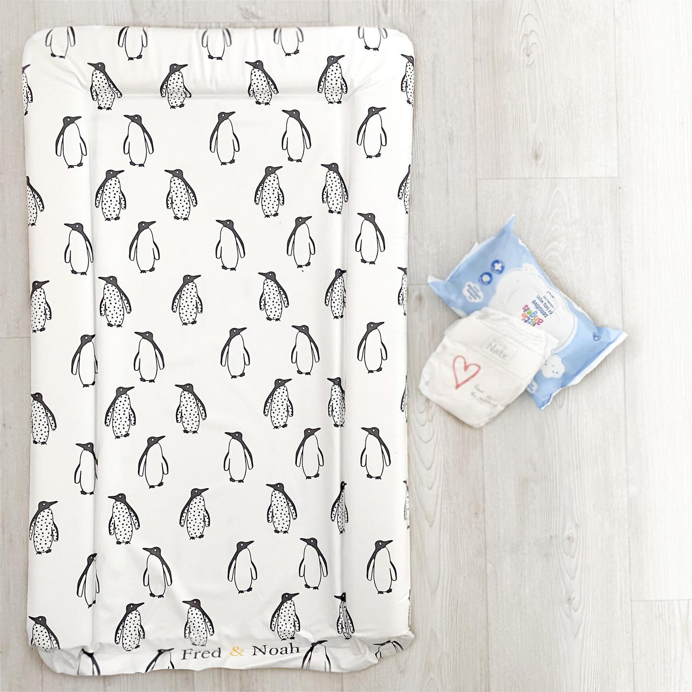 Penguin Changing Mat (All Sizes)-Fred & Noah-Yes Bebe