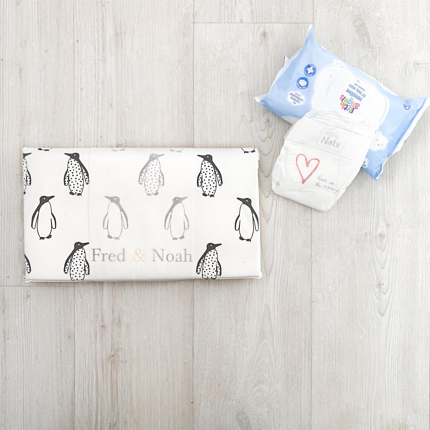 Penguin Changing Mat (All Sizes)-Fred & Noah-Yes Bebe