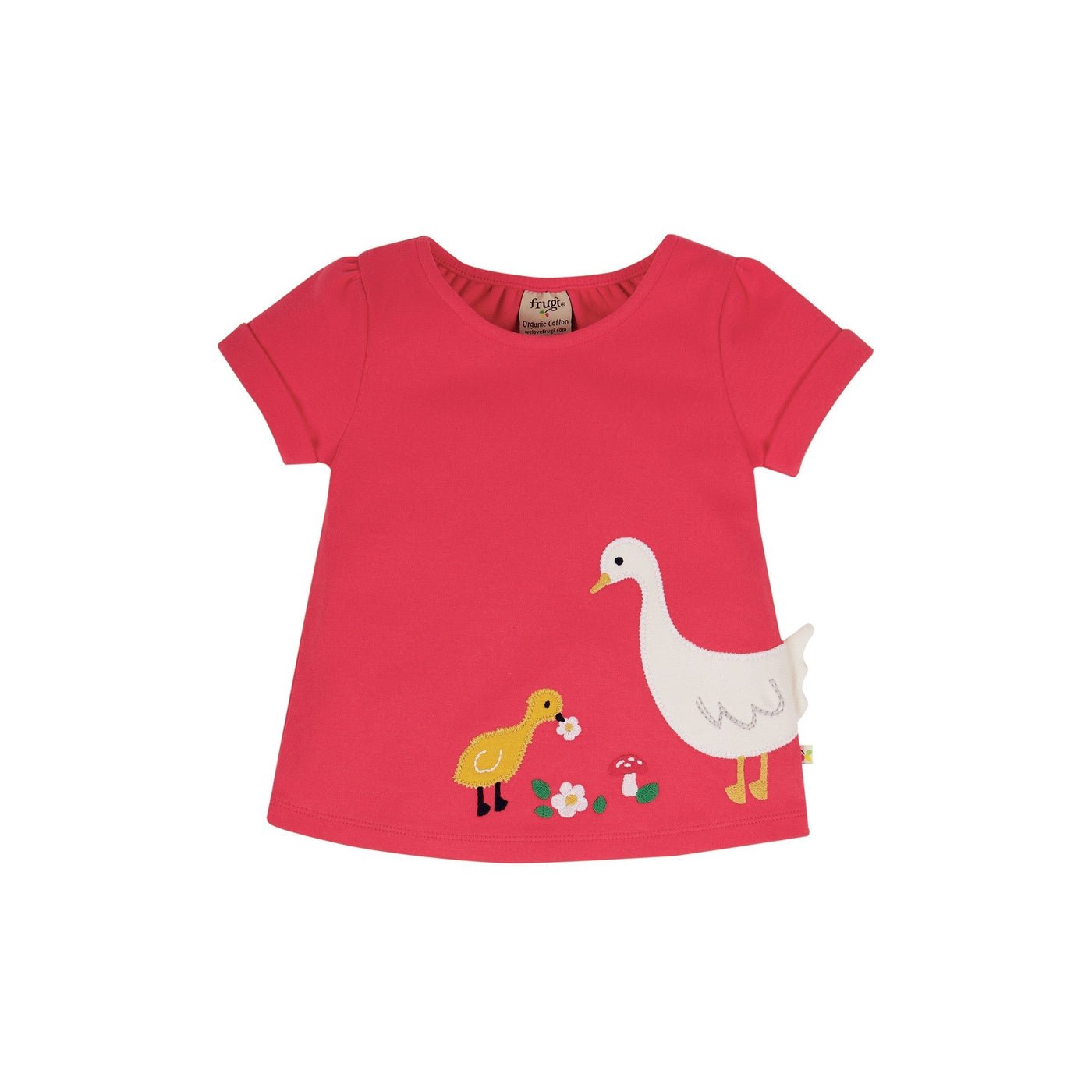 Effie Applique Top - Watermelon-Geese by Frugi