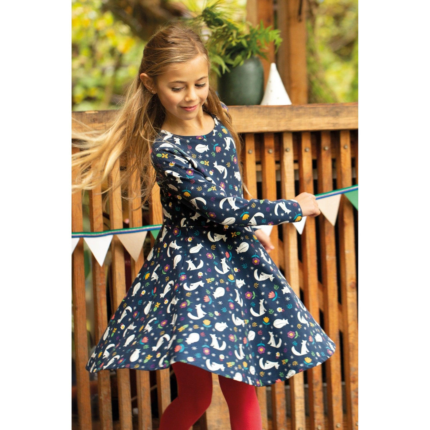 Sofia Skater Dress - Meadow Snoozing by Frugi *INDIE EXCLUSIVE*