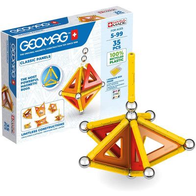 Geomag 35 Classic Panels - 100% Recycled Plastic Magnetic Blocks