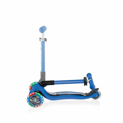 Junior Foldable 3-Wheeled Scooter Fantasy Lights - Navy Blue Racing