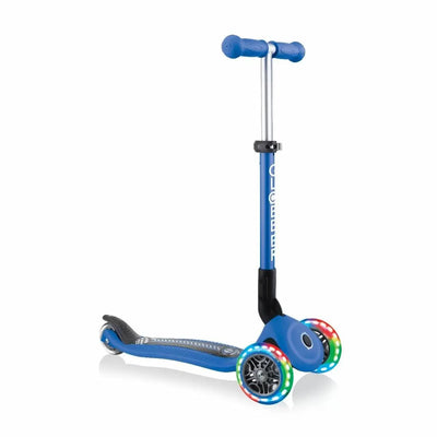 Junior Foldable 3-Wheeled Scooter Fantasy Lights - Navy Blue Racing