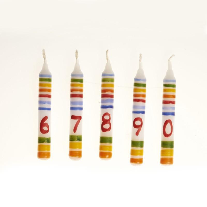 Glückskäfer Multicolour Stripe Candle - Number 0