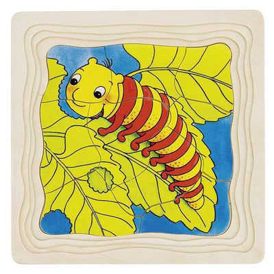 Goki Layered Puzzle - Caterpillar to Butterfly