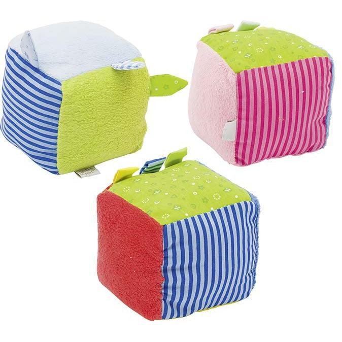 Goki Le Petit Soft Cubes with Rattle