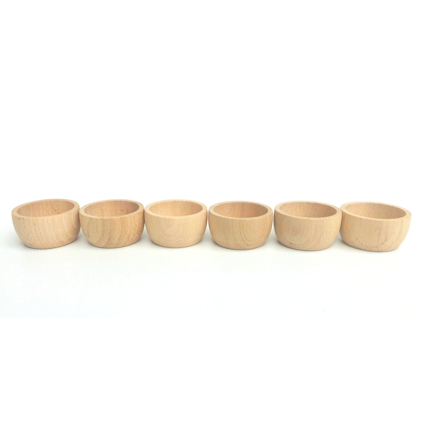 Grapat Natural Wooden Bowls x 6