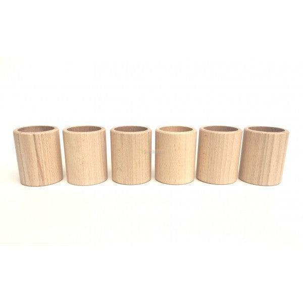 Grapat Natural Wooden Cups x 6