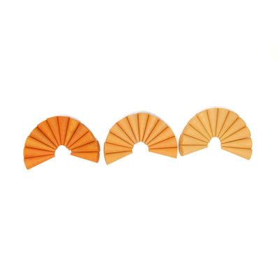Grapat Orange Cones Loose Parts Mandala Pieces
