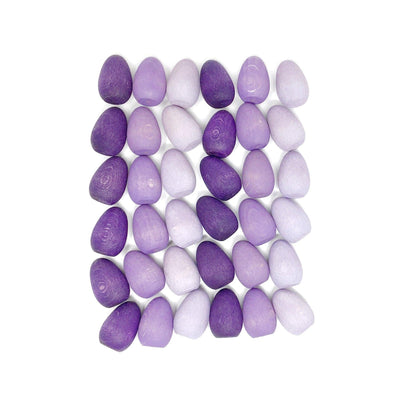 Grapat Purple Eggs Loose Parts Mandala Pieces