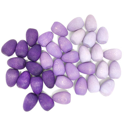 Grapat Purple Eggs Loose Parts Mandala Pieces