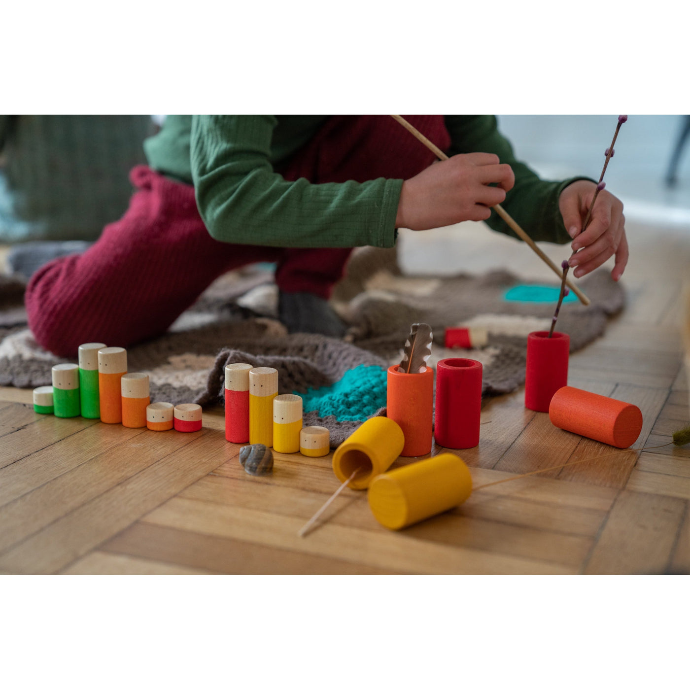LO (Basic Colors) Wooden Toy Set